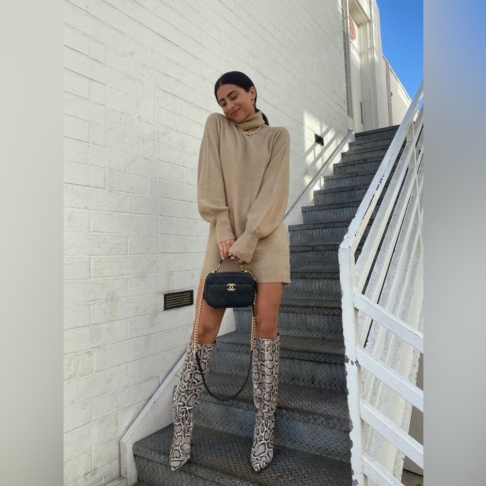 Princess Polly Beige Sweater Dress